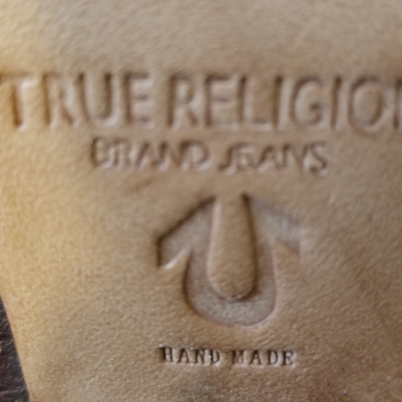 True Religion Hilda Hand Made Leather Button Up Boots - Picture 4 of 11